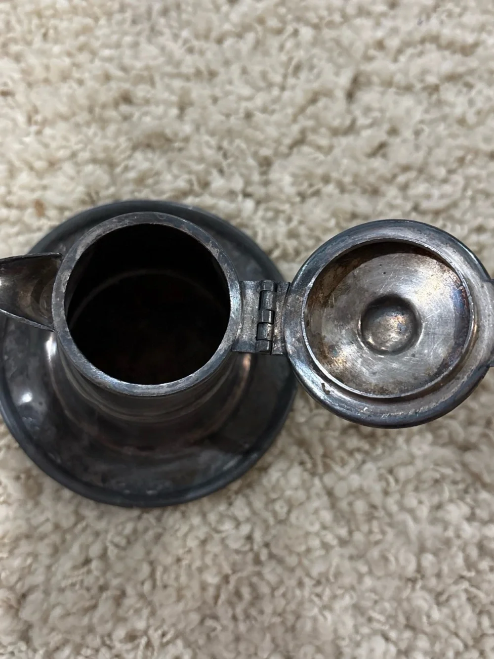 Antique Apollo Silver Co. Quadruple Plate Covered Pitcher w/ Underplate #1641